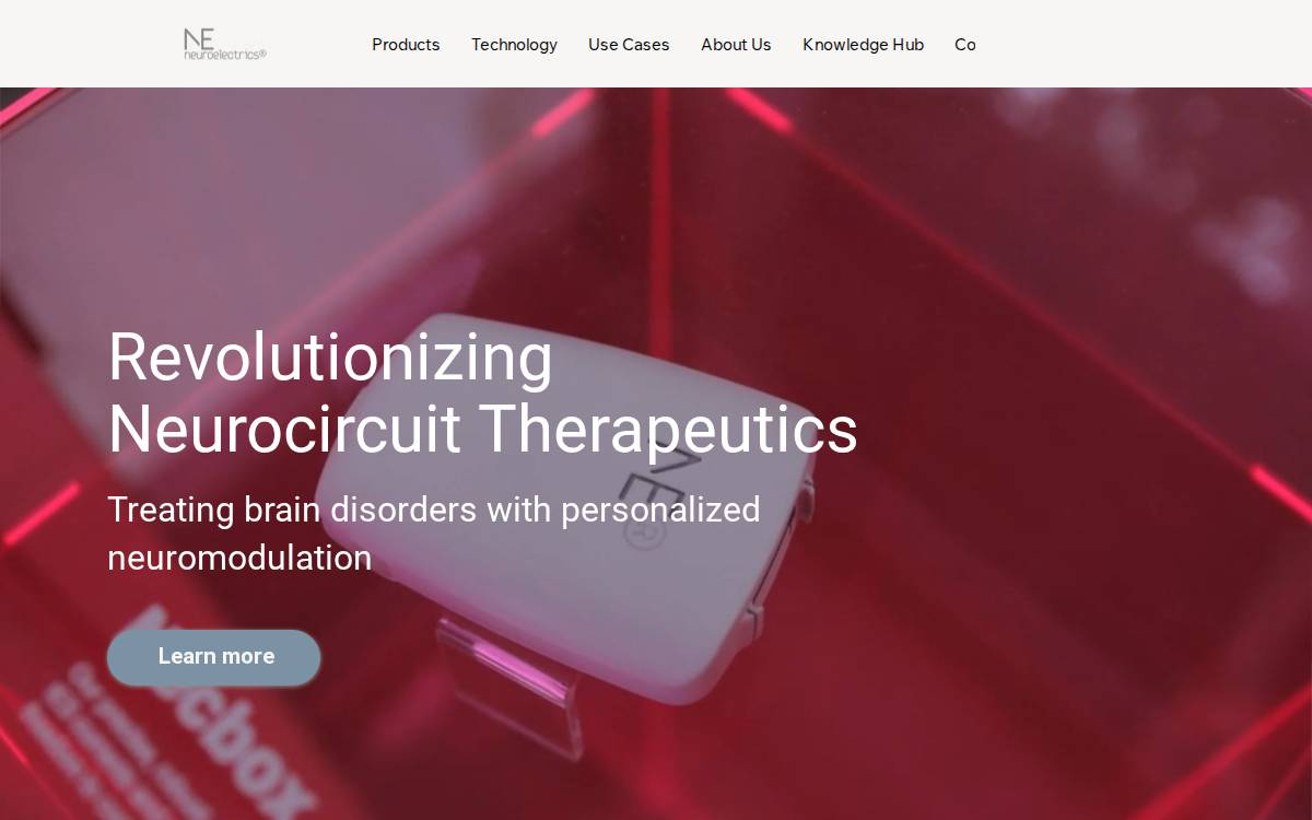Neuroelectrics website preview