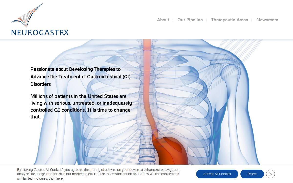 Neurogastrx website preview