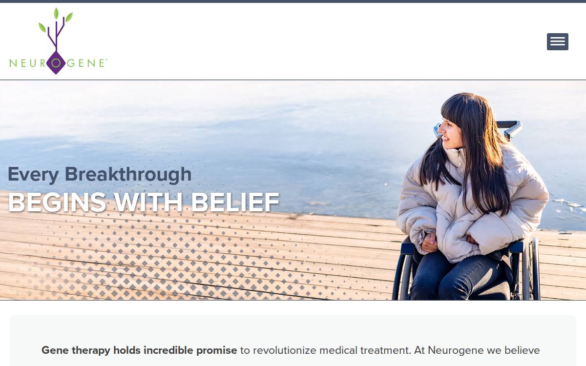 Neurogene website preview