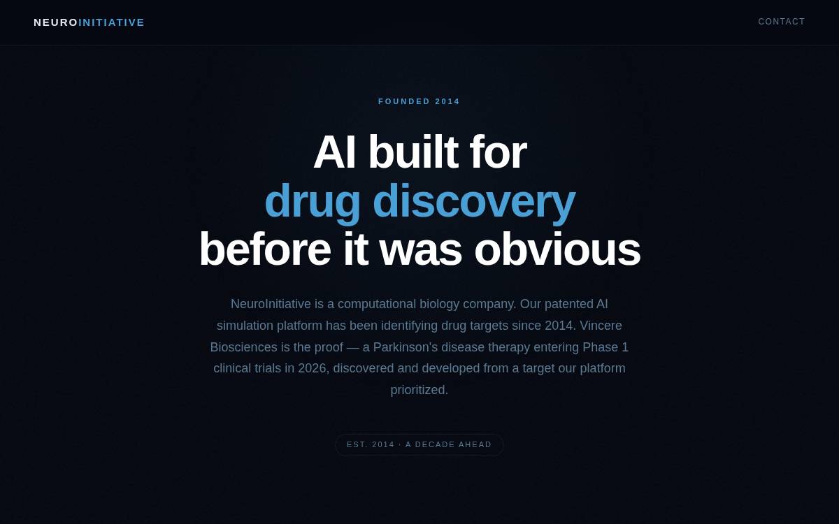 NeuroInitiative website preview