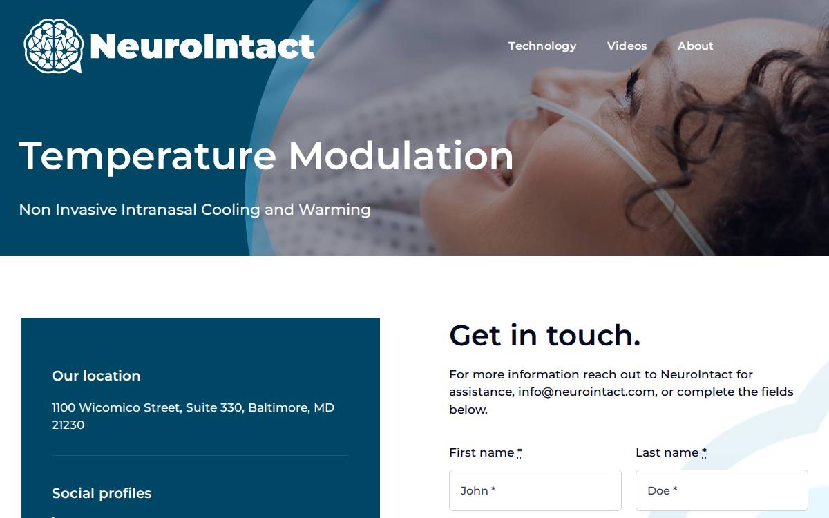 Neurointact website preview