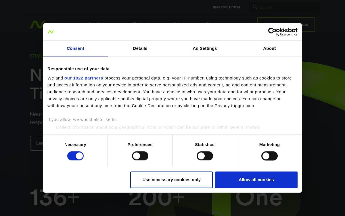 Neuromoddevices website preview