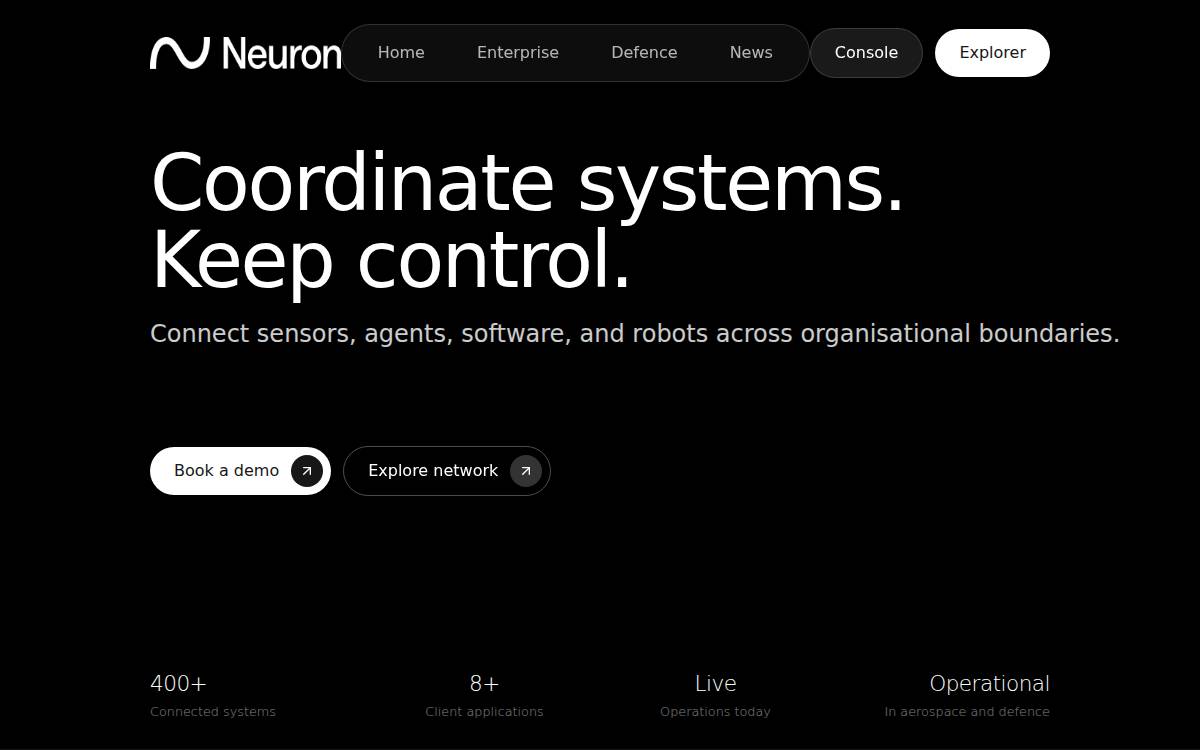 Neuron website preview