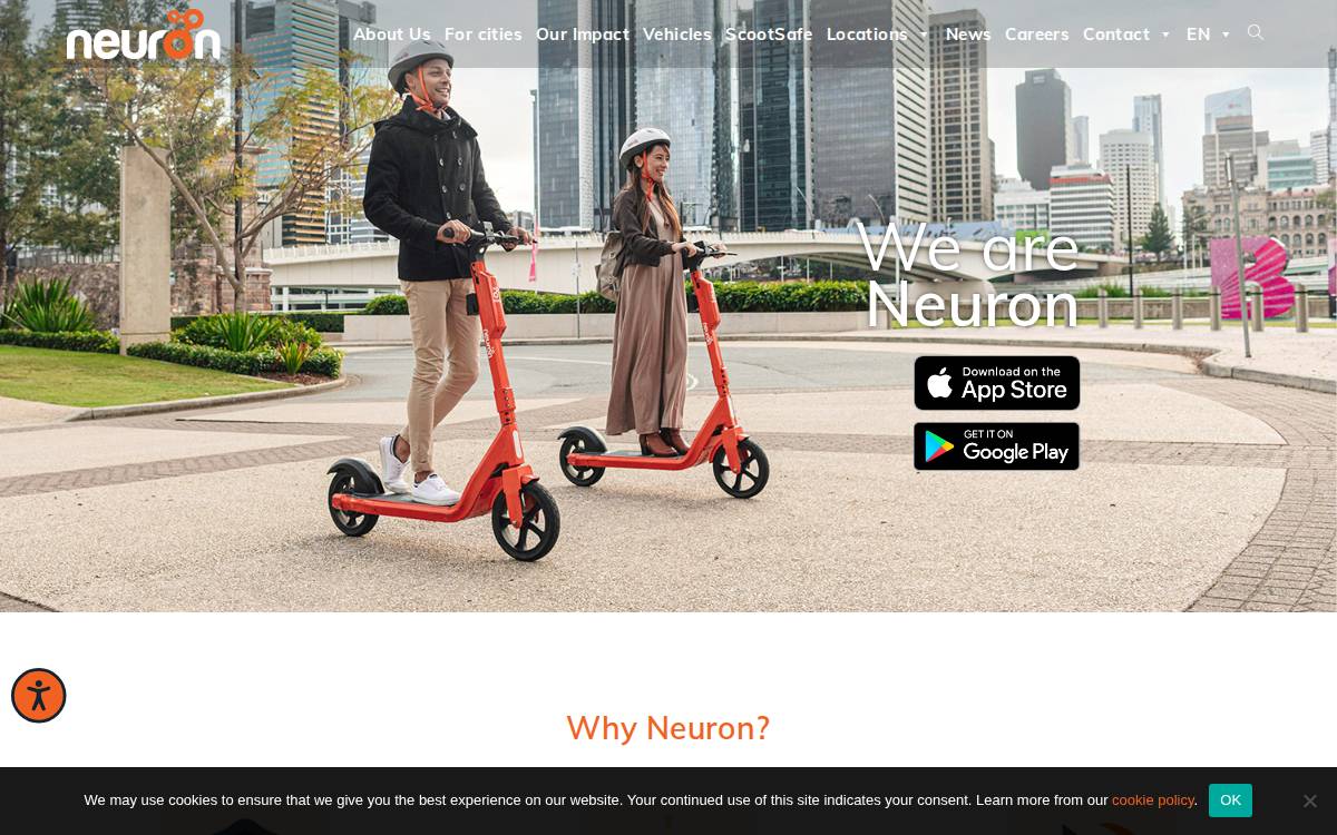 Neuron website preview