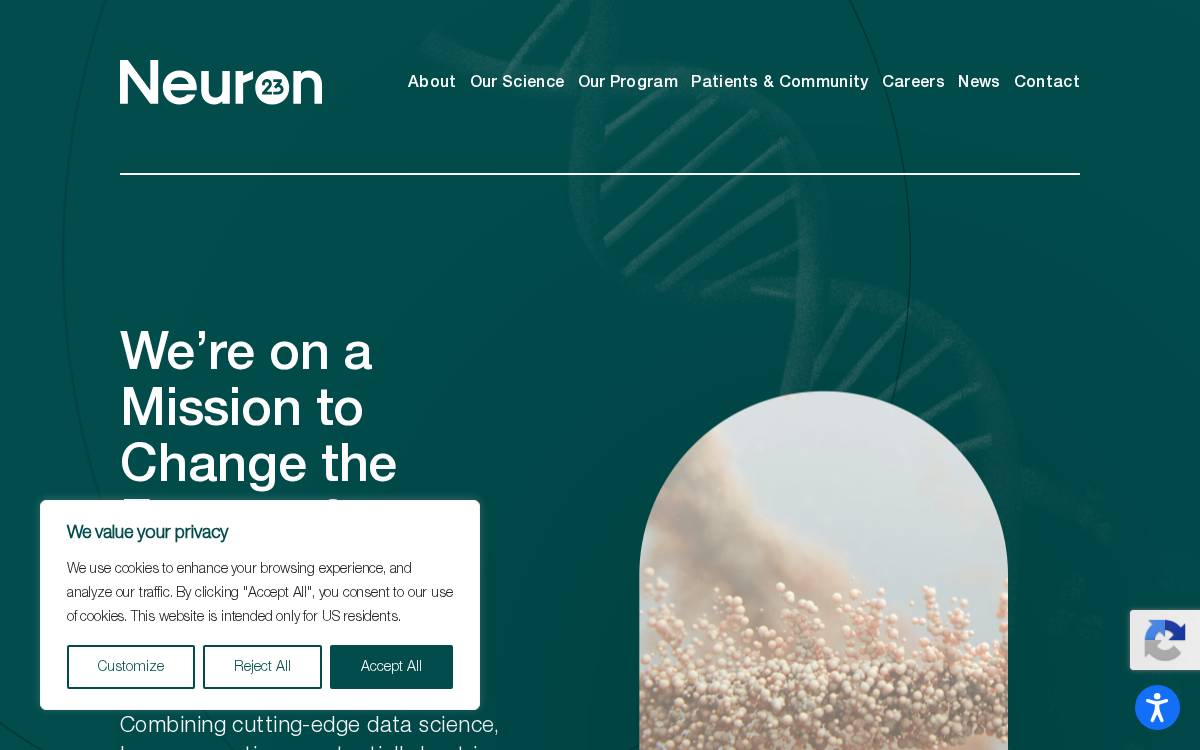 Neuron23 website preview