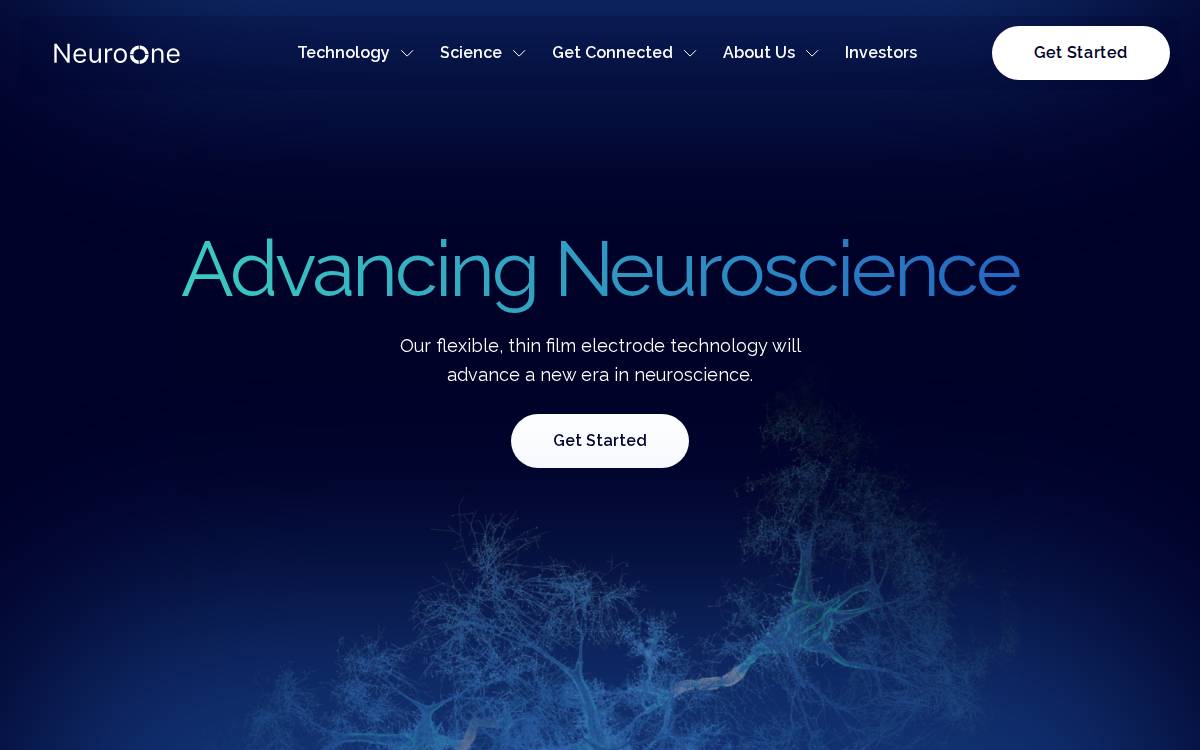 NeuroOne website preview