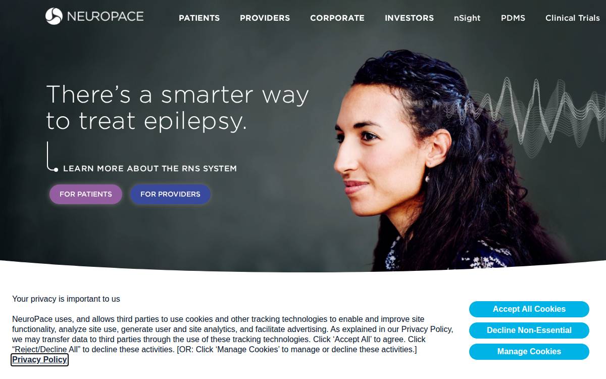 NeuroPace website preview
