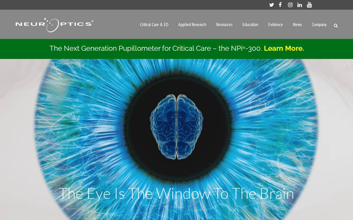 Neuroptics website preview