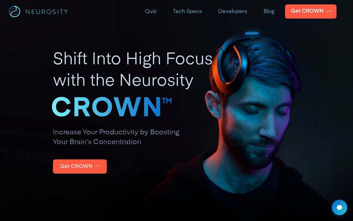 Neurosity website preview