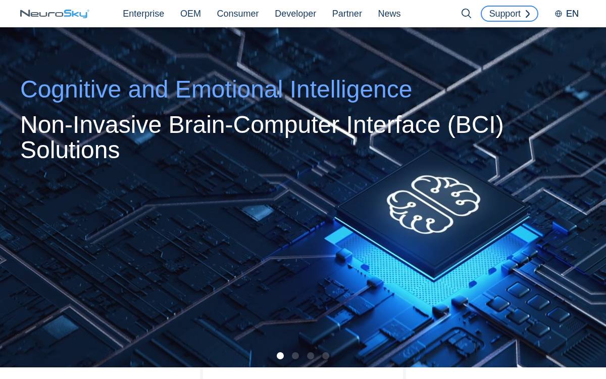 NeuroSky website preview