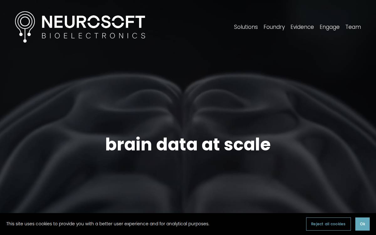 Neurosoft Biologics website preview