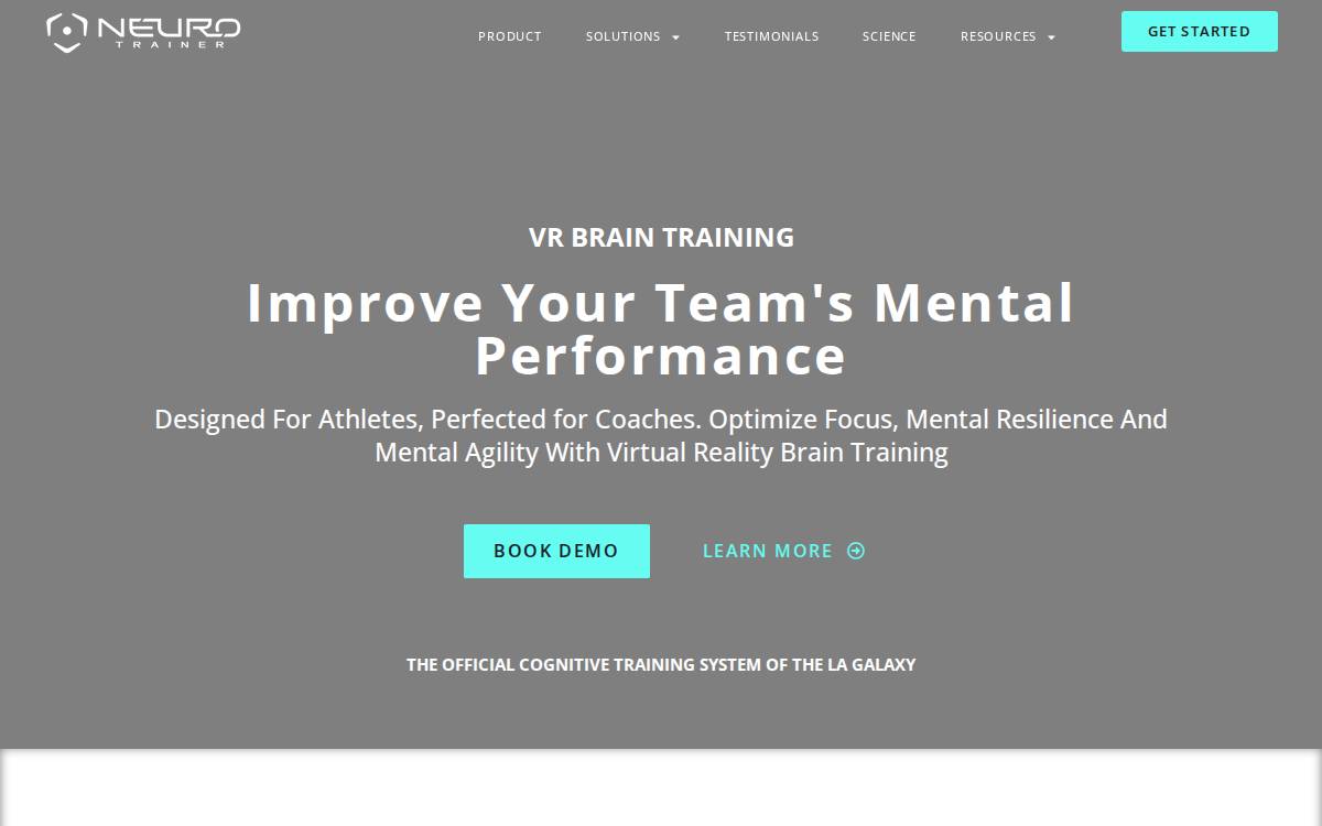 Neurotrainer website preview