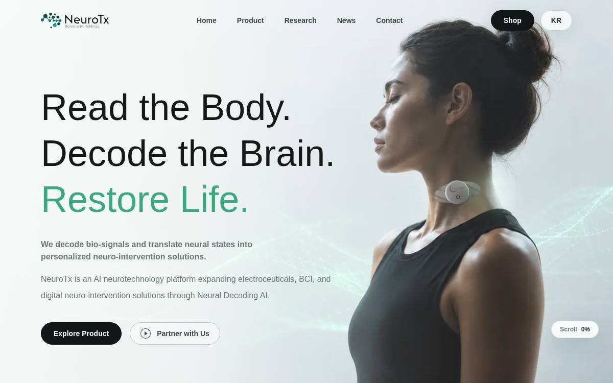Neurotx website preview