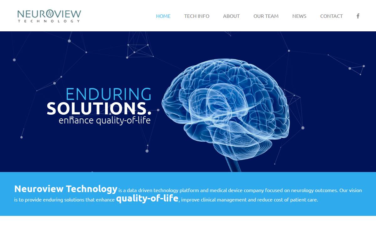 Neuroview Technology website preview