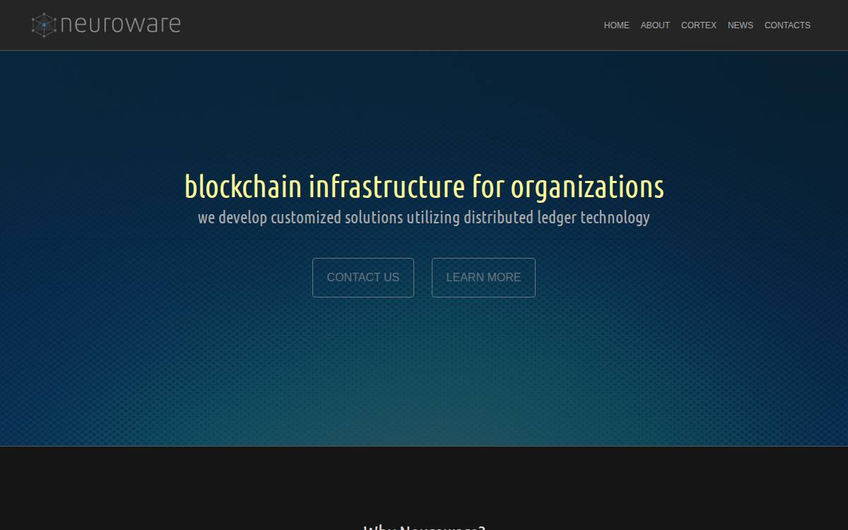 Neuroware website preview