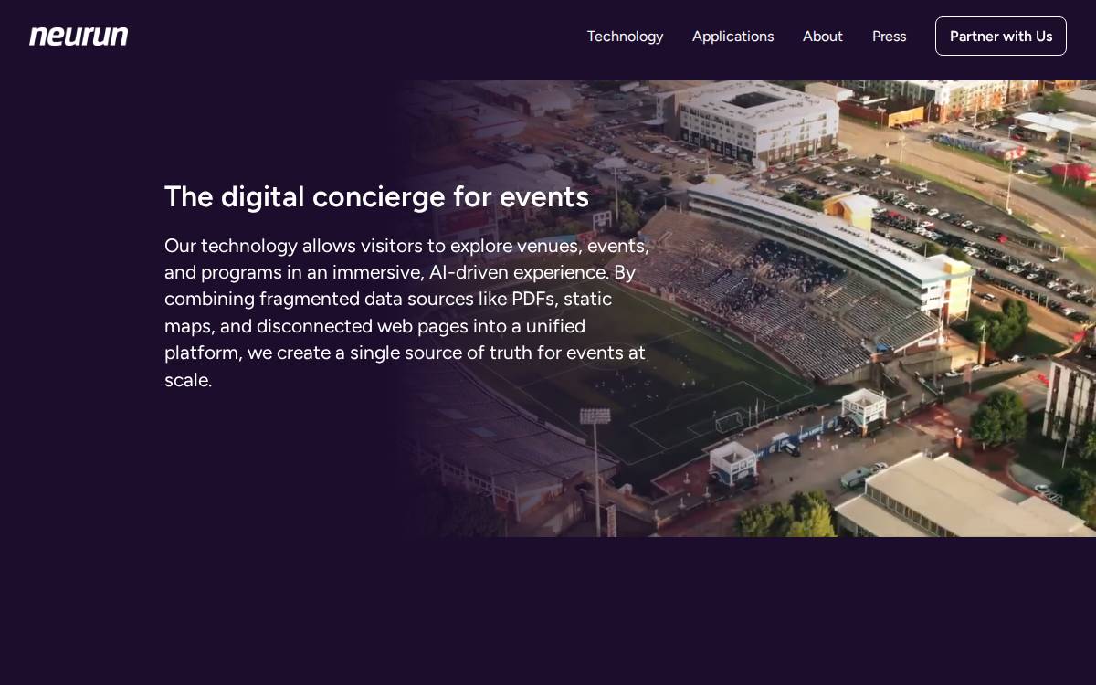Neurun website preview