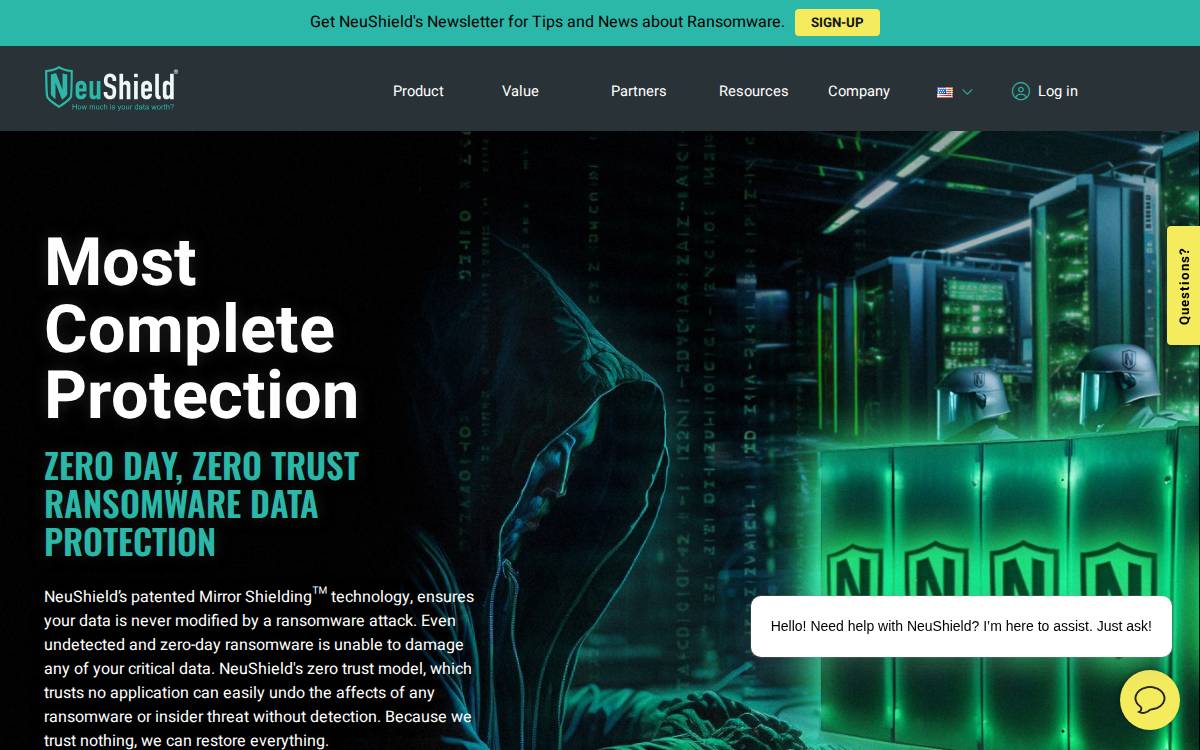 NeuShield website preview