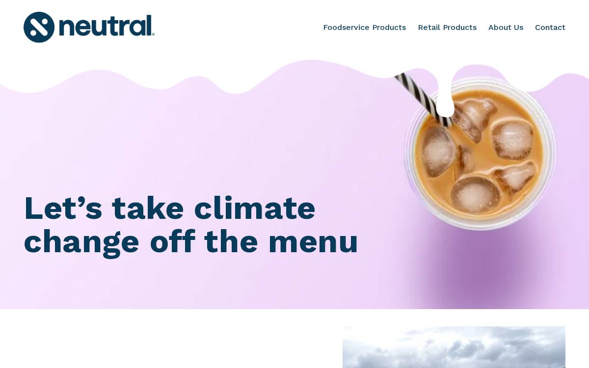 Neutral Foods website preview