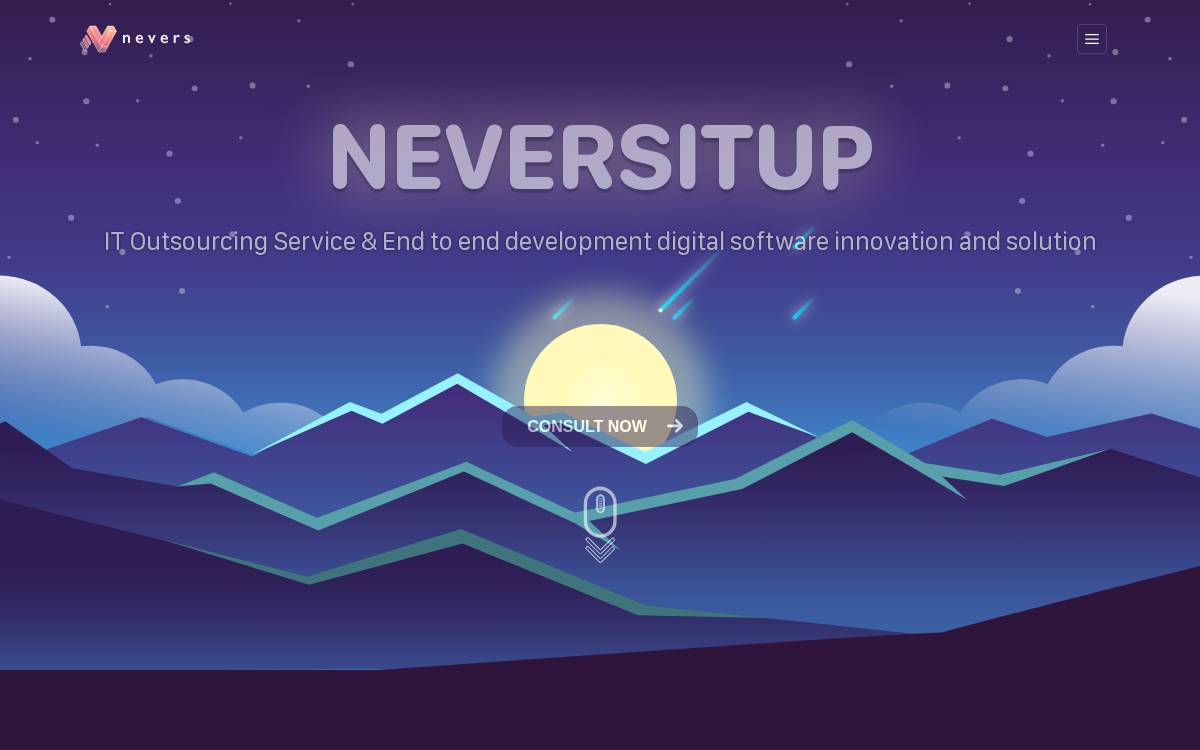 Neversitup website preview