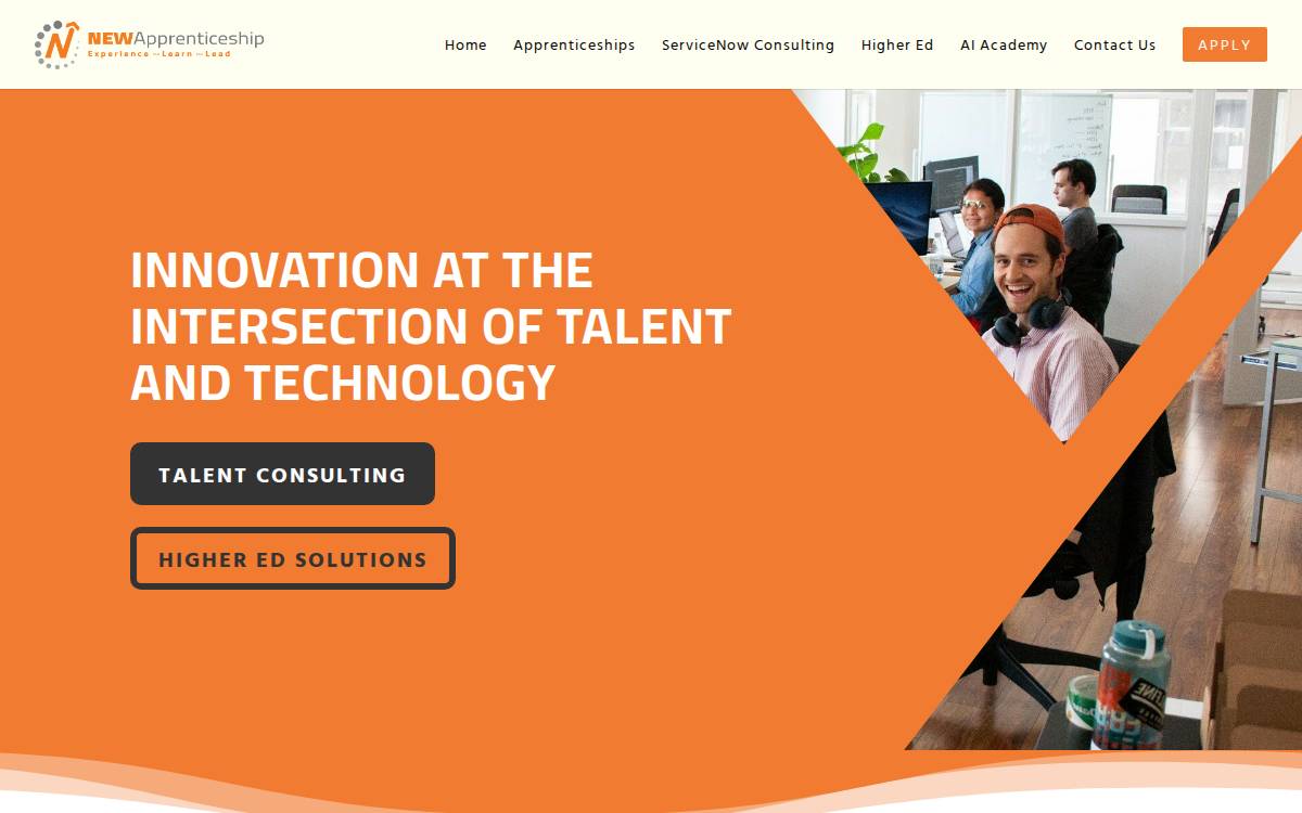 New Apprenticeship website preview