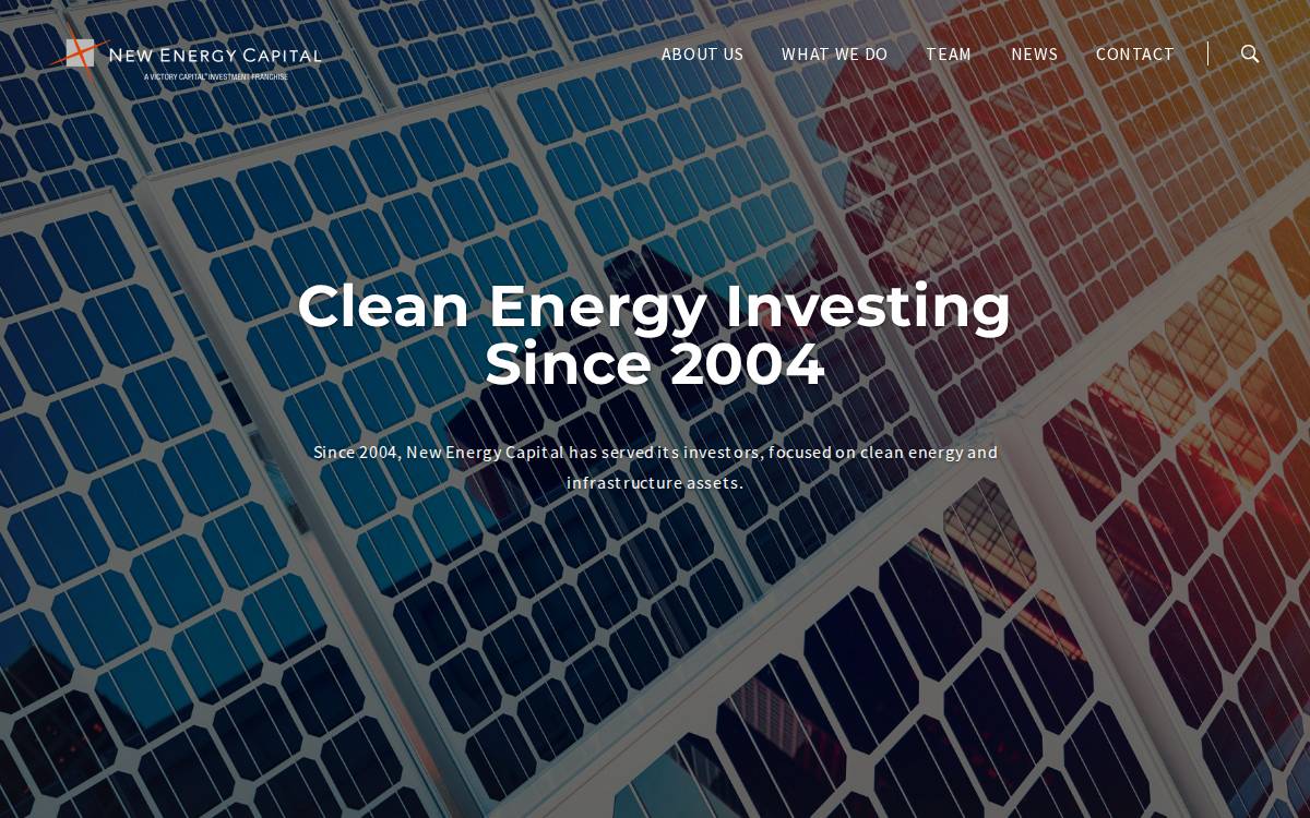 New Energy Capital website preview