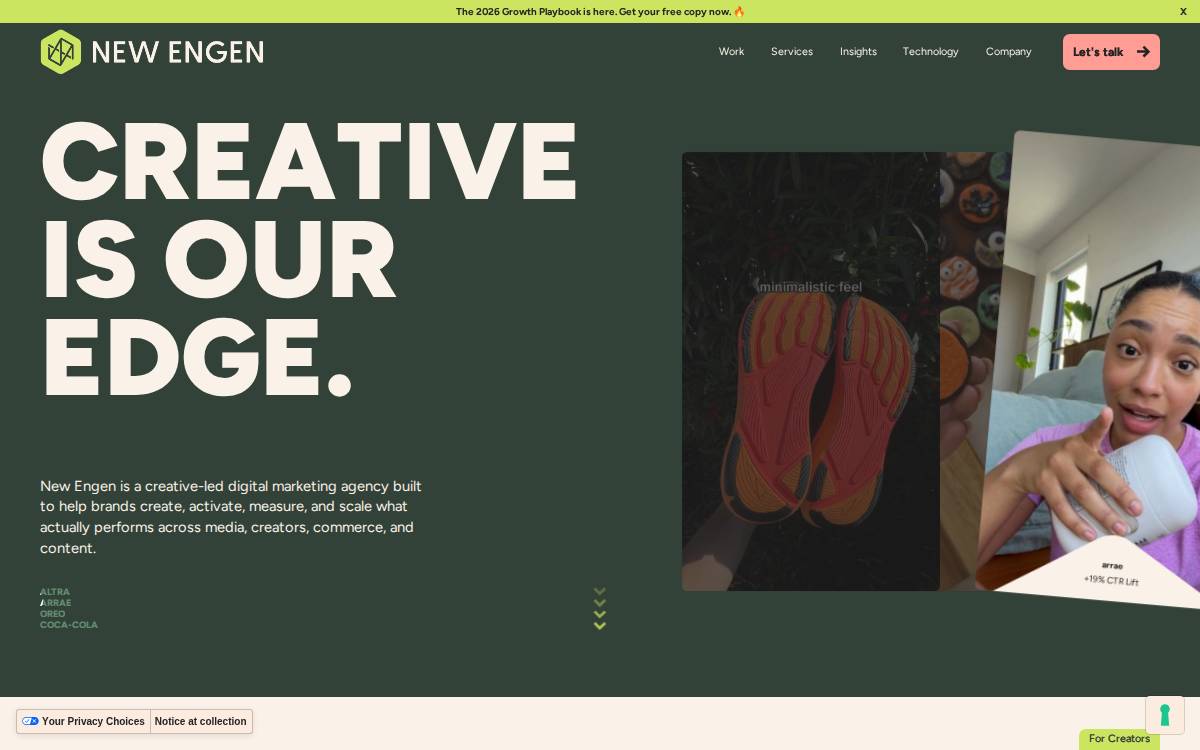 New Engen website preview