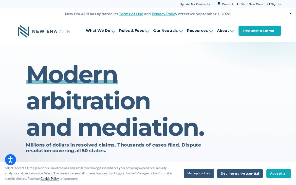 New Era ADR website preview