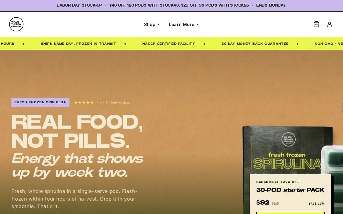 New Farmers website preview
