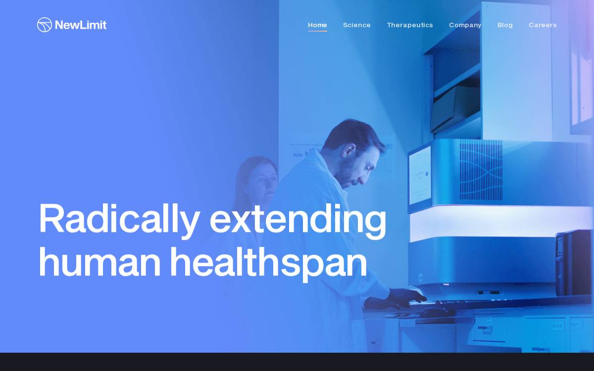 NewLimit website preview