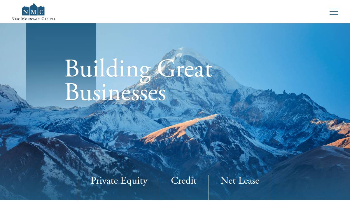 New Mountain Capital website preview