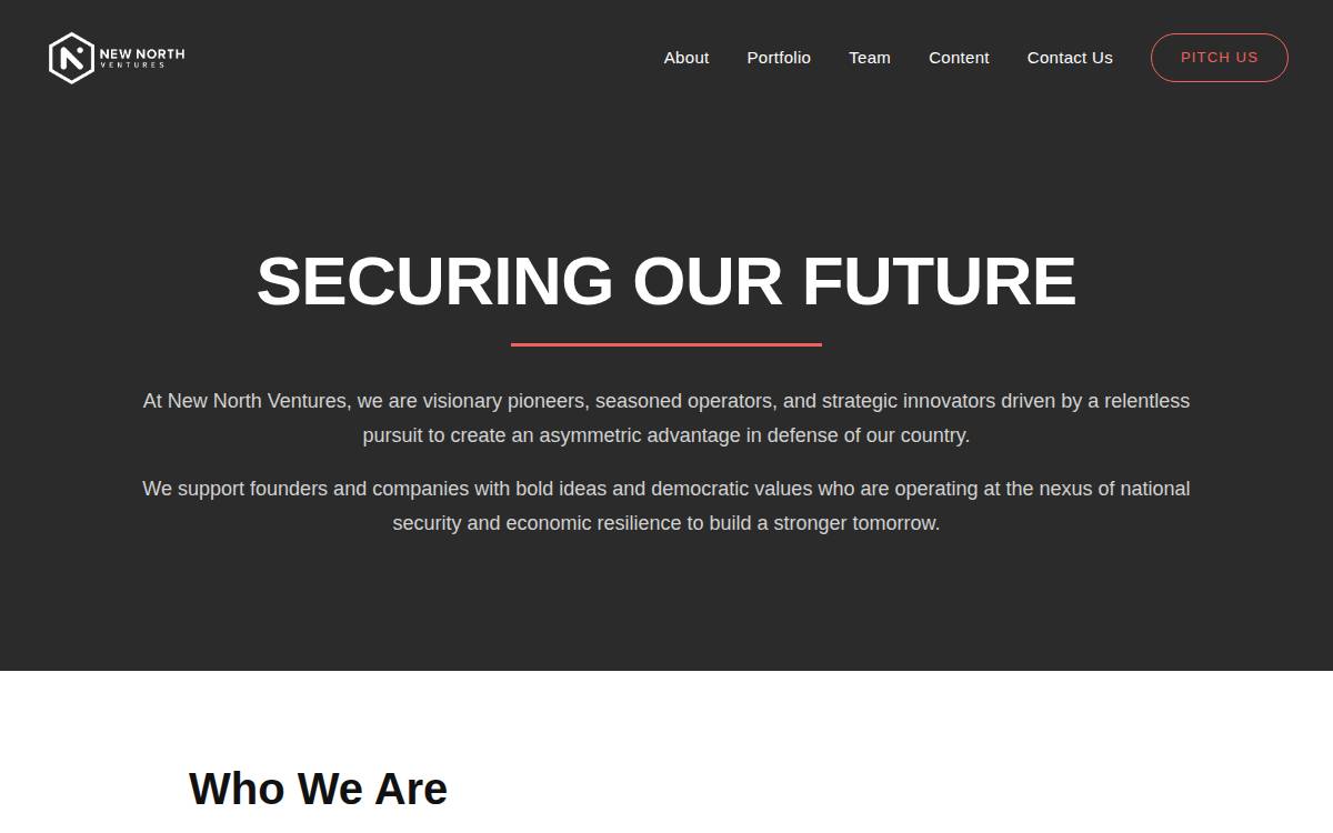 New North Ventures website preview