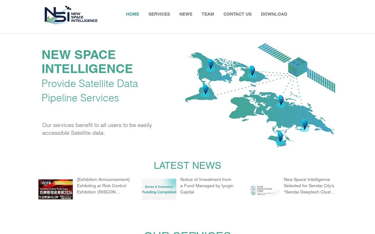 株式会社New Space Intelligence website preview