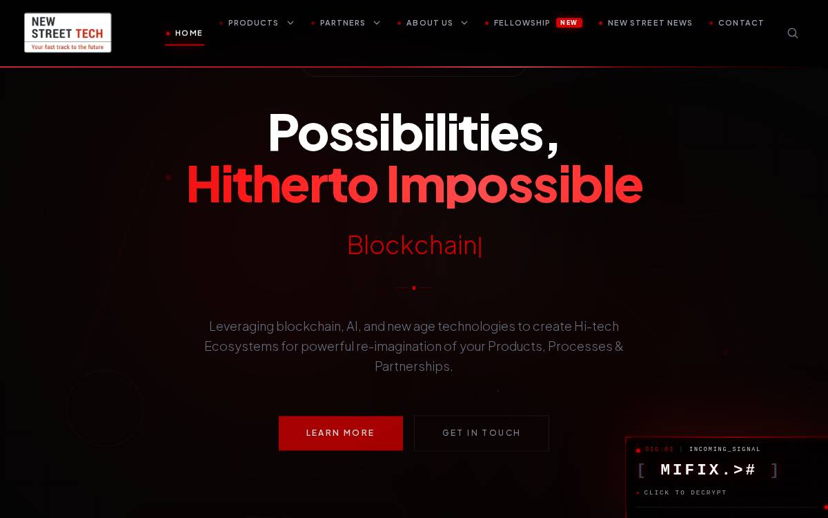 New Street Technologies website preview