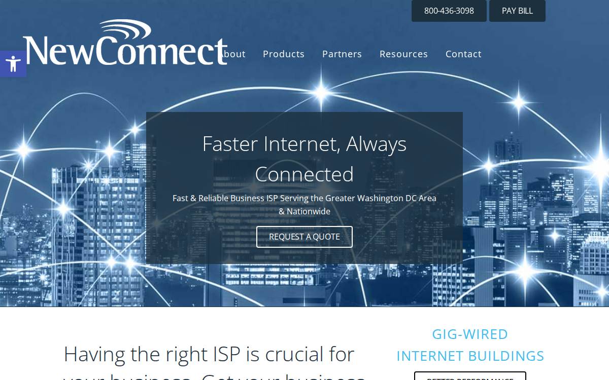 NewConnect website preview