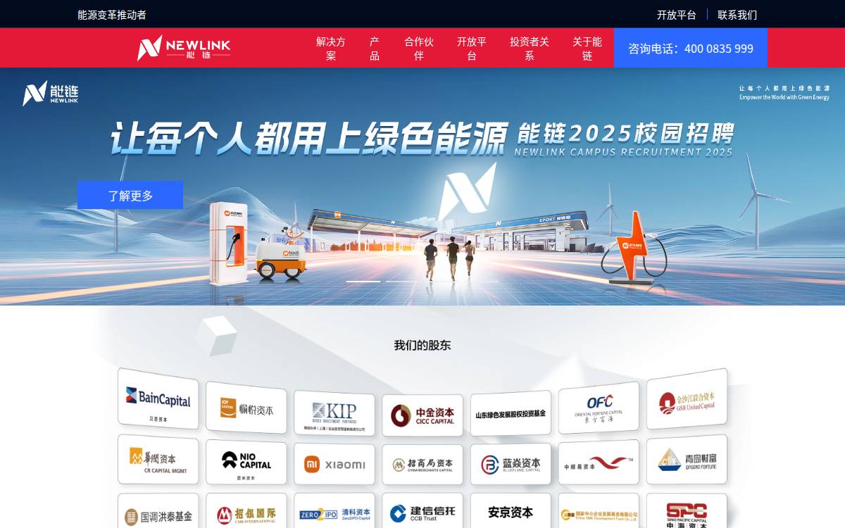 Newlink website preview