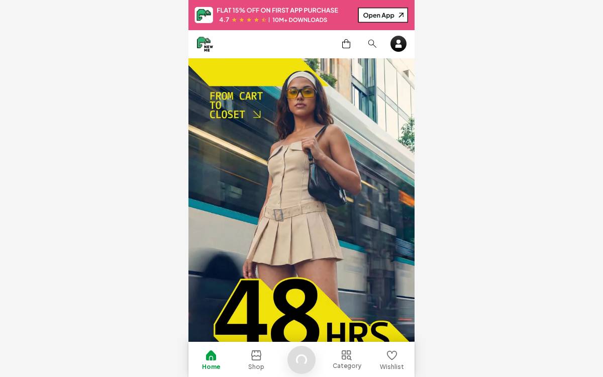Newme website preview