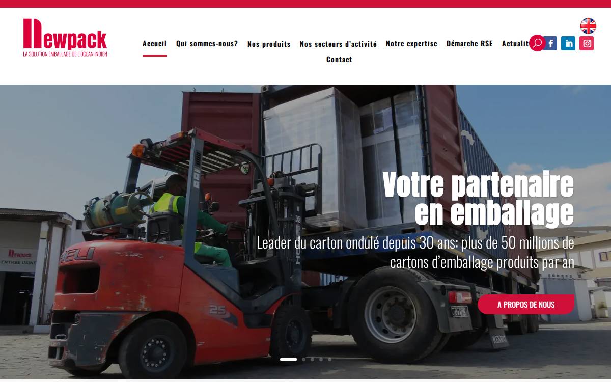Newpack website preview
