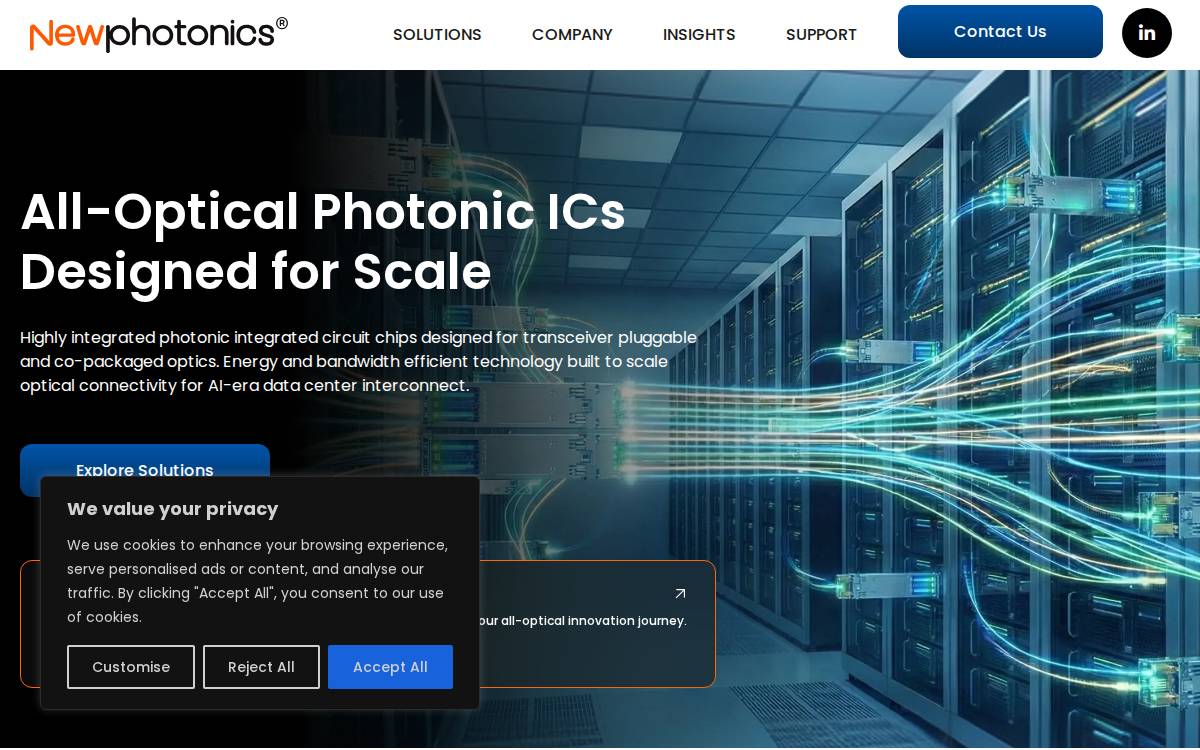 NEWPhotonics website preview