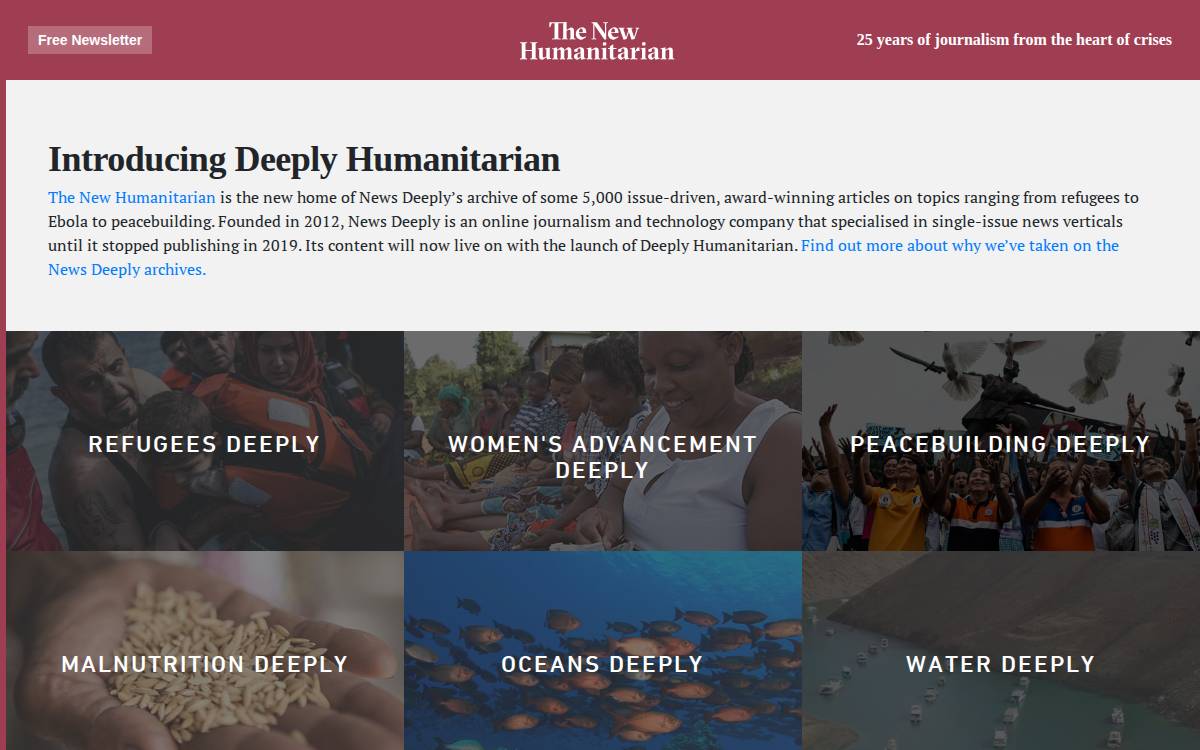 News Deeply website preview