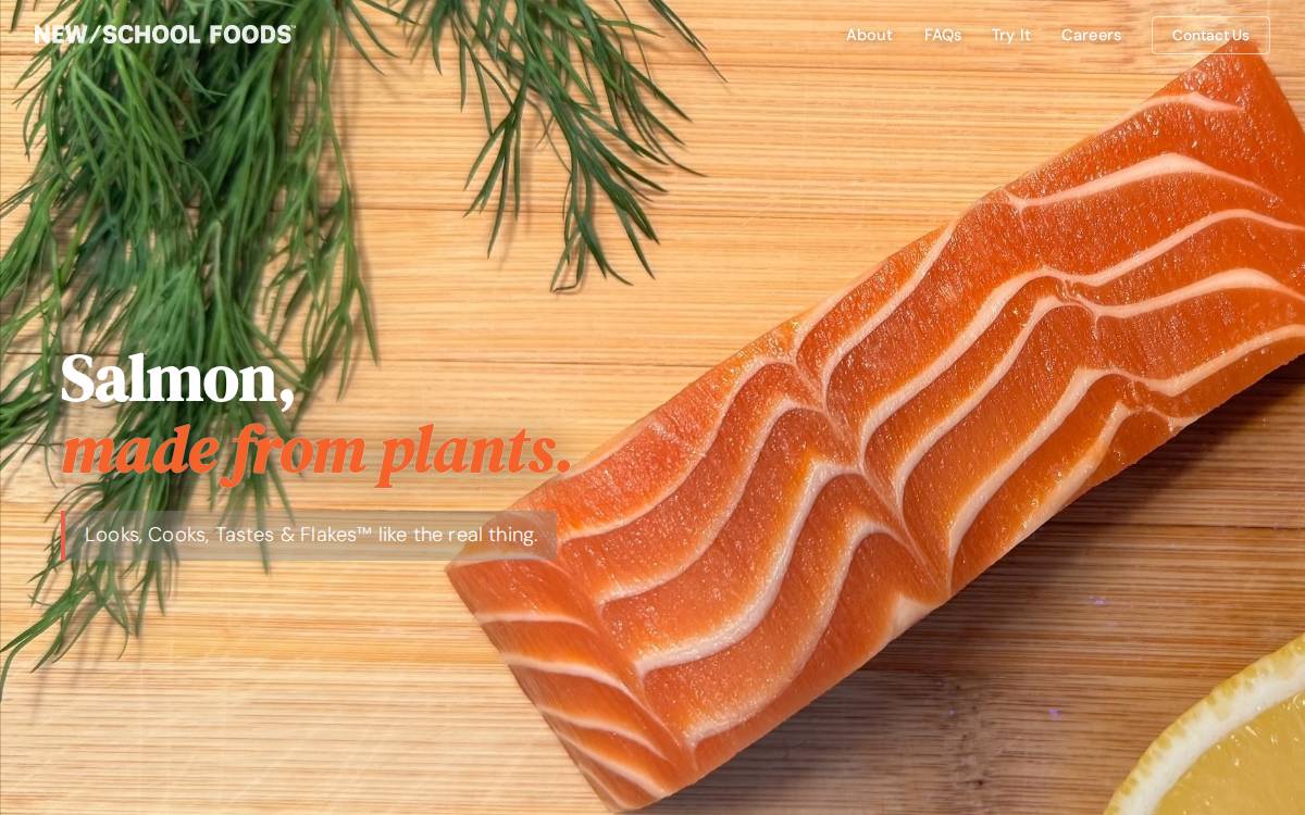 New School Foods website preview