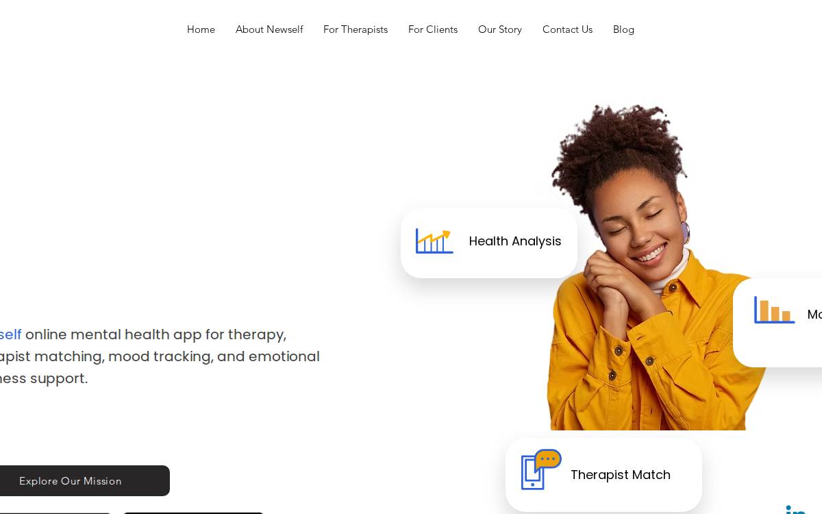 Newself Website website preview