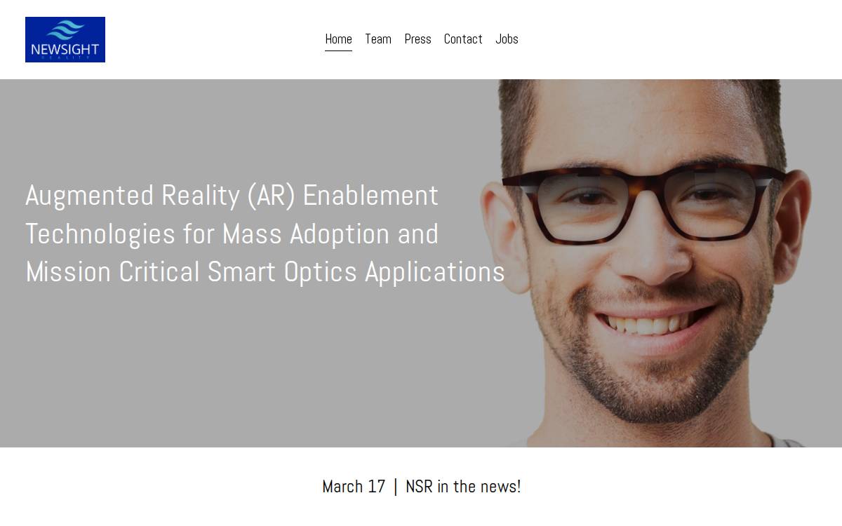 NewSight Reality website preview
