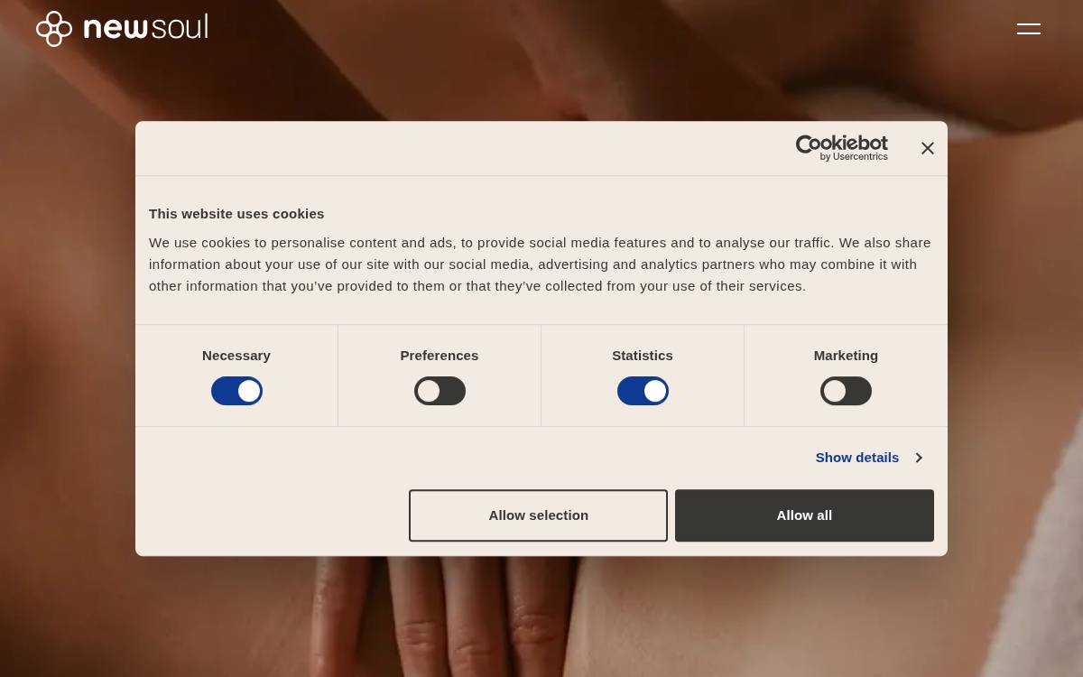 new: soul website preview