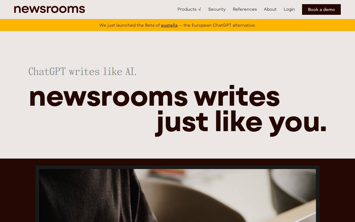 newsrooms website preview