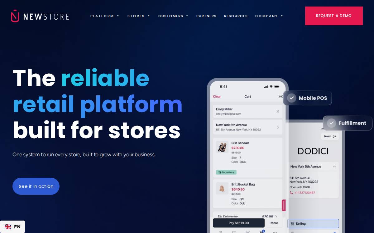 Newstore website preview