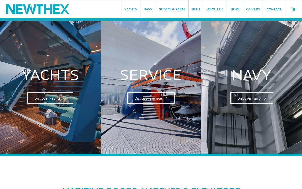 Newthex website preview