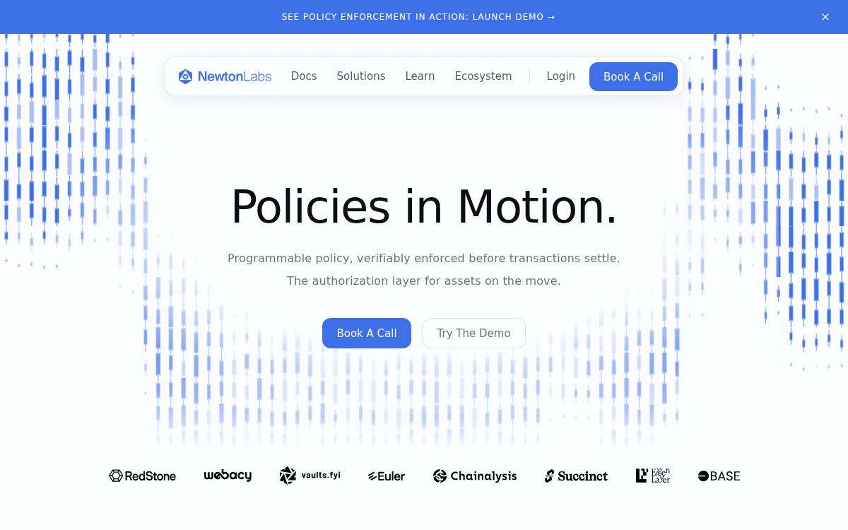 Newton website preview