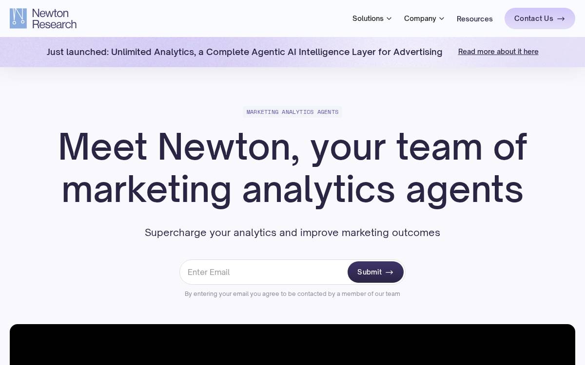 Newton Research website preview