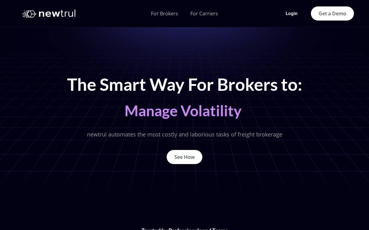 newtrul website preview