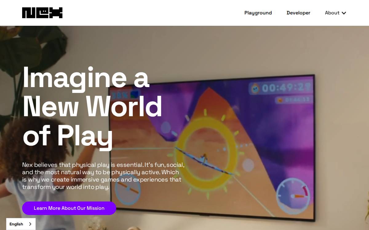 Nex website preview